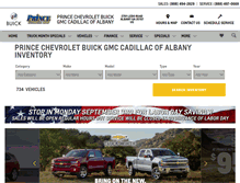 Tablet Screenshot of princechevroletalbany.com